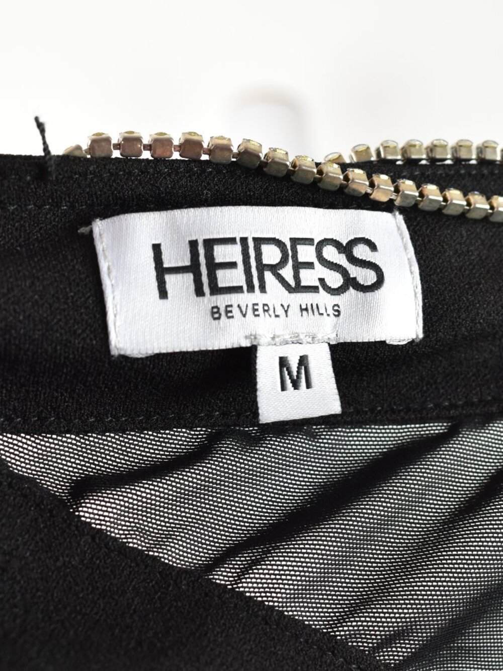 Heiress Beverly Hills Diamante Cutout Crepe Midi Dress - Picture 12 of 12